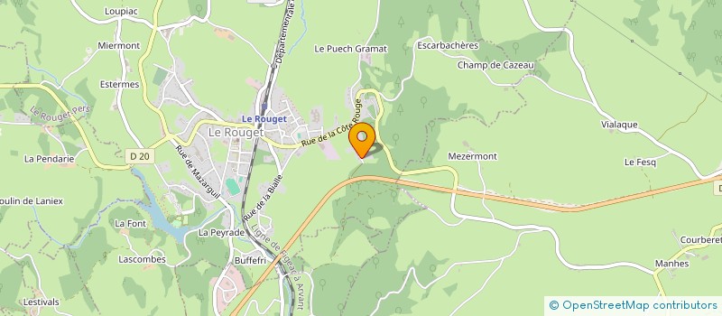 localisation de l'entreprise MOTO CLUB MONET GOYON KOEHLER ESCOFFIER à LE ROUGET-PERS
