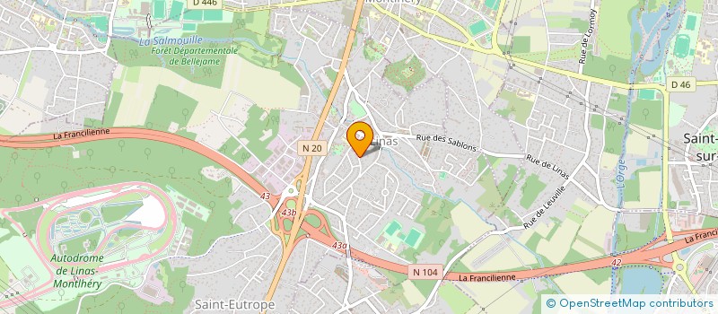 localisation de l'entreprise MOTO CLUB MOTORS EVENTS - MC MOTOR EVENTS  LINAS