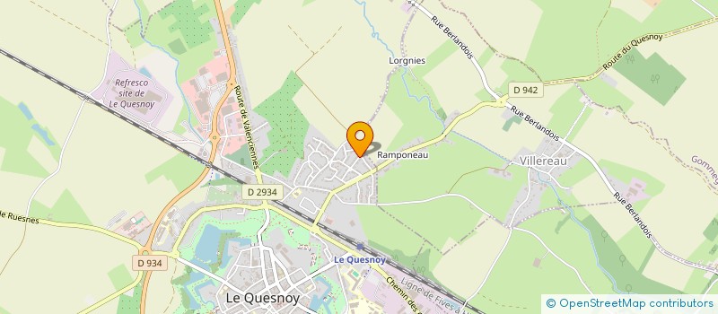 localisation de l'entreprise MOTO CLUB QUERCITAIN  LE QUESNOY