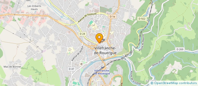 localisation de l'entreprise MOTO CLUB ROUERGAT  VILLEFRANCHE-DE-ROUERGUE