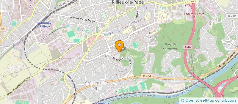 localisation de l'entreprise MOTO CLUB SIMULCA LYON à RILLIEUX-LA-PAPE