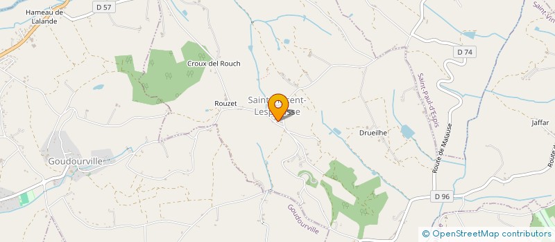 localisation de l'entreprise MOTO CLUB ST VINCENT  SAINT-VINCENT-LESPINASSE