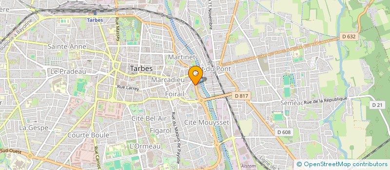 localisation de l'entreprise MOTO CLUB TARBAIS à TARBES