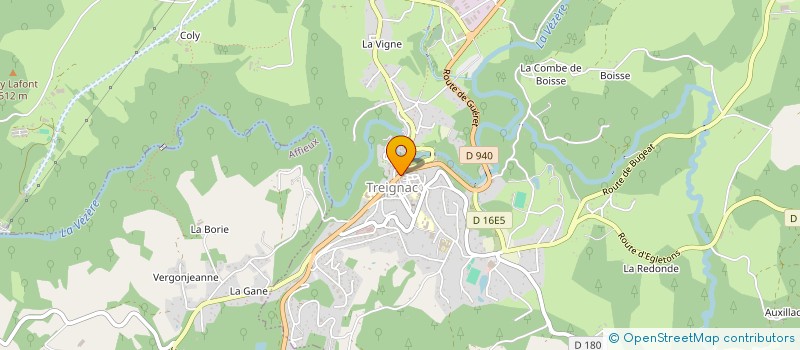 localisation de l'entreprise MOTO CLUB TREIGNAC  TREIGNAC