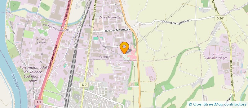 localisation de l'entreprise MOTO CLUB VALENTINOIS  VALENCE