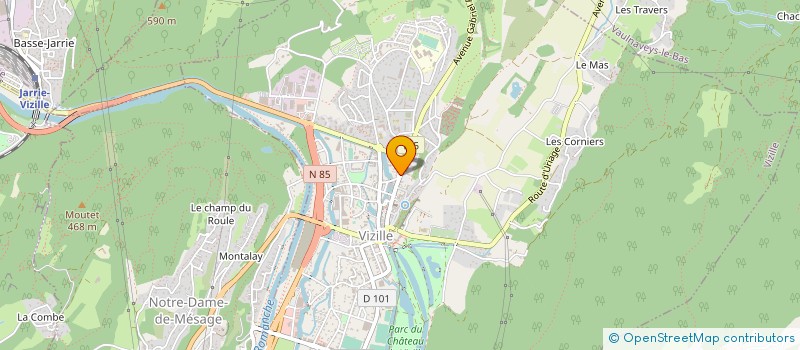 localisation de l'entreprise MOTO CLUB VIZILLOIS  VIEILLES CANAILLES  VIZILLE