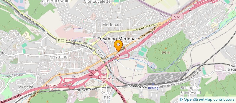 localisation de l'entreprise MOTO CONCEPT à FREYMING-MERLEBACH