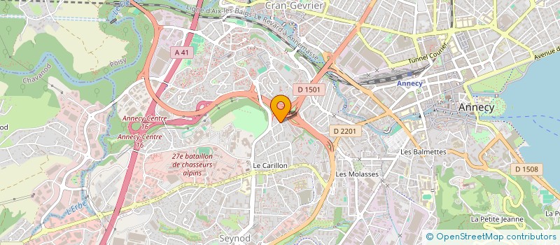 localisation de l'entreprise MOTO CONTACT 74 à ANNECY