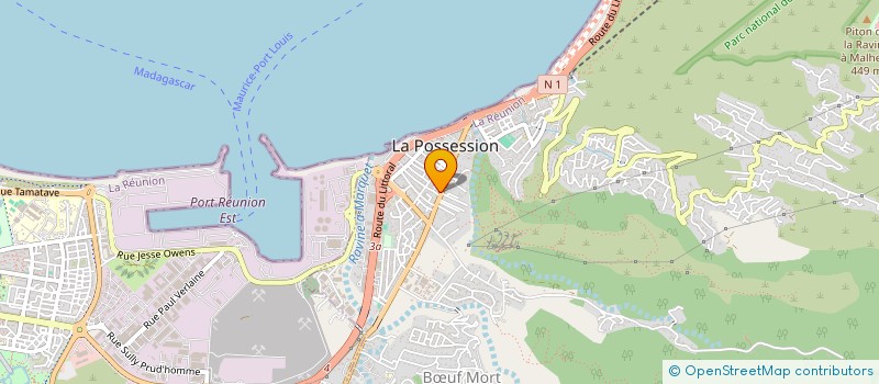 localisation de l'entreprise MOTO CYCLO RUN à LA POSSESSION