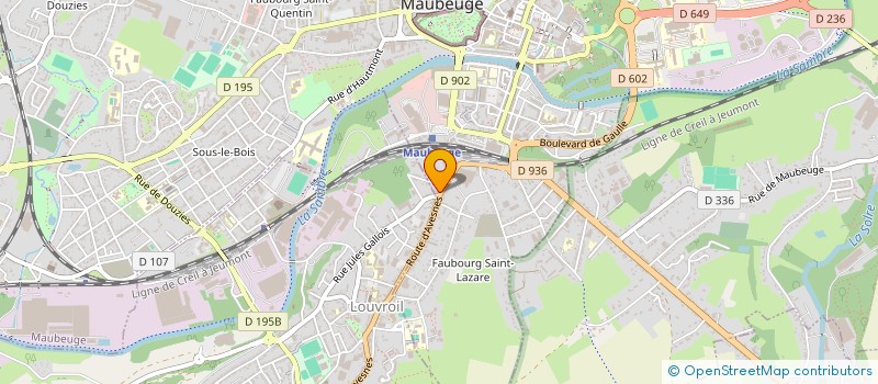 localisation de l'entreprise MOTO D  MAUBEUGE