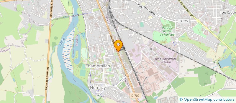 localisation de l'entreprise MOTO ECOLE RACING 03  YZEURE