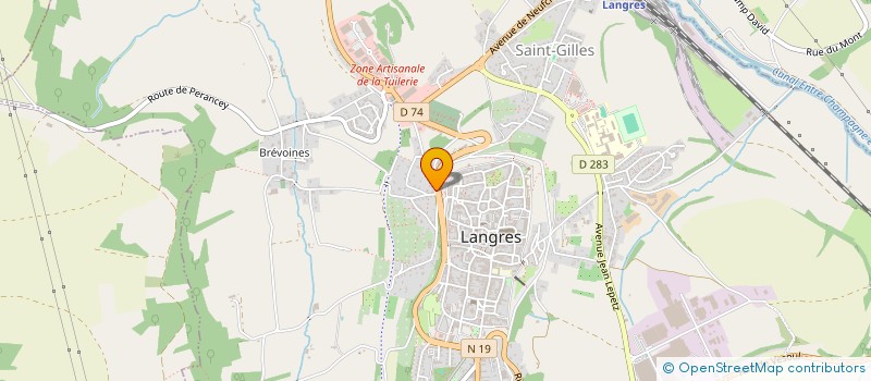 localisation de l'entreprise MOTO ETOILE à LANGRES