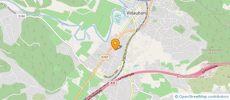 localisation de l'entreprise MOTO EVASION  VIDAUBAN