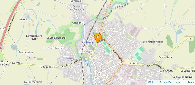 localisation de l'entreprise MOTO GARAGE  CHEMILLE-EN-ANJOU