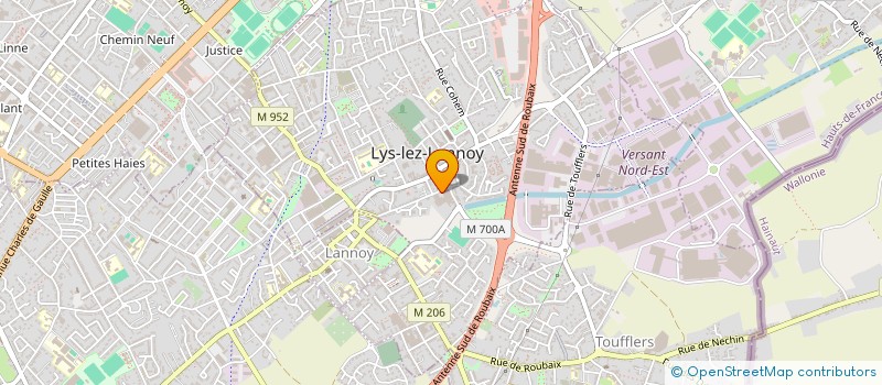 localisation de l'entreprise MOTO LINE à LYS LEZ LANNOY