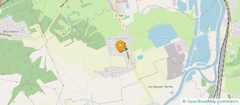 localisation de l'entreprise MOTO LOISIRS DES ARDENNES  LES AYVELLES