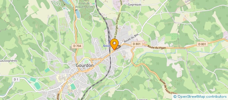 localisation de l'entreprise MOTO NOMADE AVENTURES  GOURDON