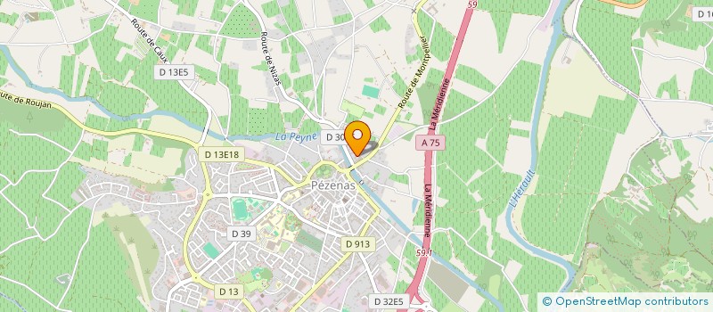 localisation de l'entreprise MOTO PASSION 34 à PEZENAS