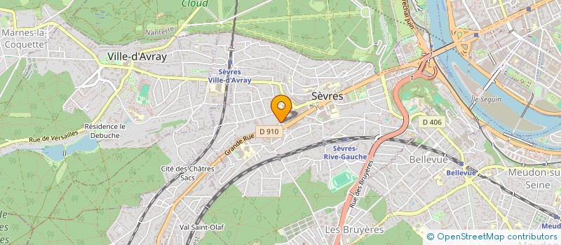 localisation de l'entreprise MOTO PASSION 92 SARL à SEVRES