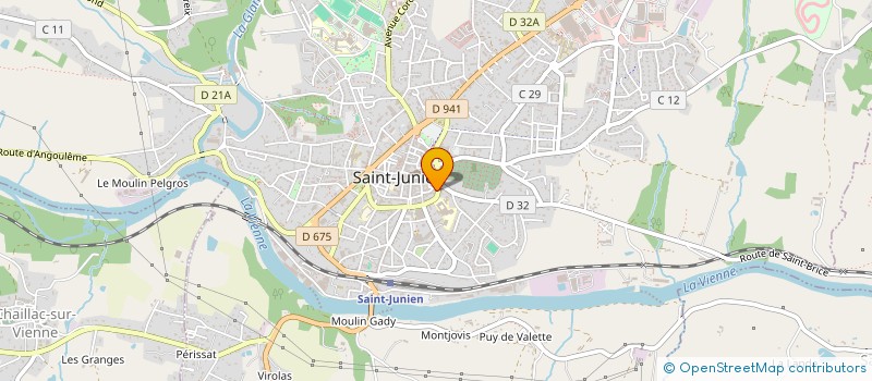localisation de l'entreprise MOTO'PERF SARL à SAINT-JUNIEN