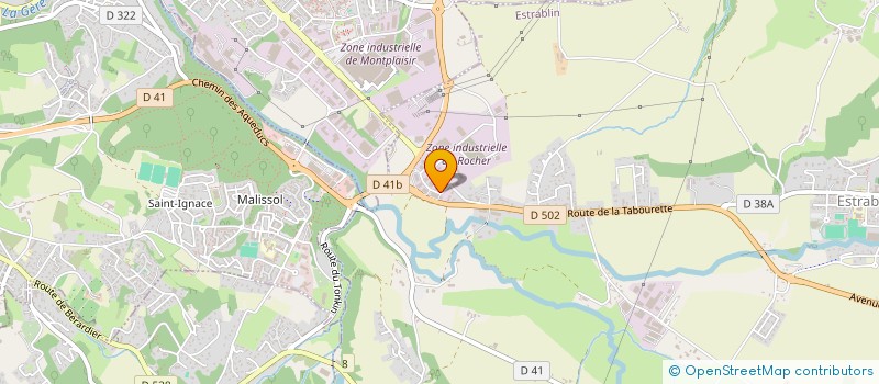 localisation de l'entreprise MOTO PLUS 38 à ESTRABLIN