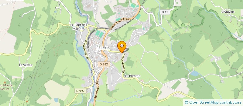 localisation de l'entreprise MOTO RENAISSANCE à FELLETIN