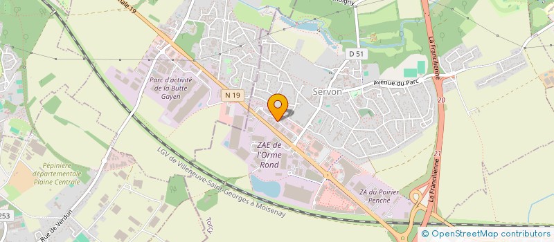 localisation de l'entreprise MOTO REVE 77 à SERVON