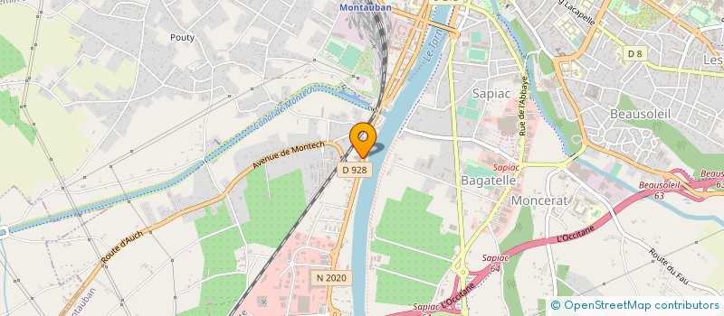 localisation de l'entreprise MOTO SERVICE 82  MONTAUBAN