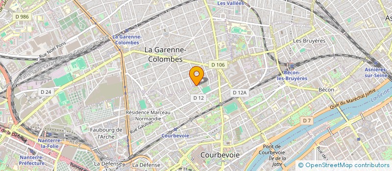 localisation de l'entreprise MOTO SERVICE PARK à COURBEVOIE