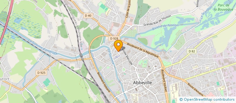 localisation de l'entreprise MOTO TUNING SHOP à ABBEVILLE