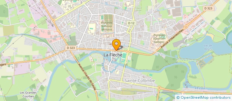 localisation de l'entreprise MOTO VERTE à LA FLECHE