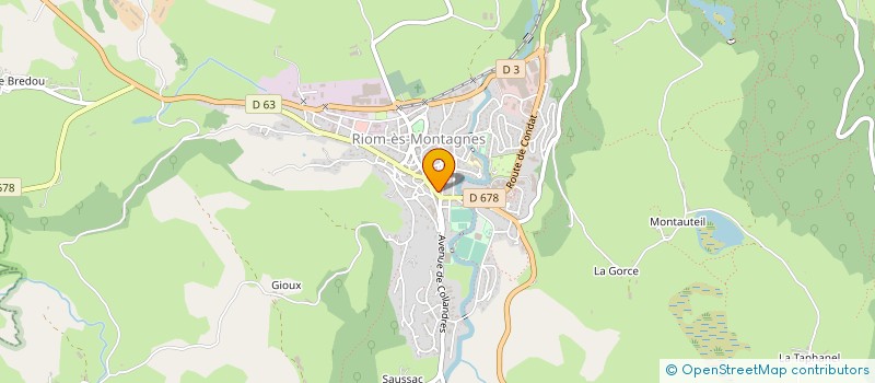 localisation de l'entreprise MOTO VERTE EVOLUTION à RIOM-ES-MONTAGNES