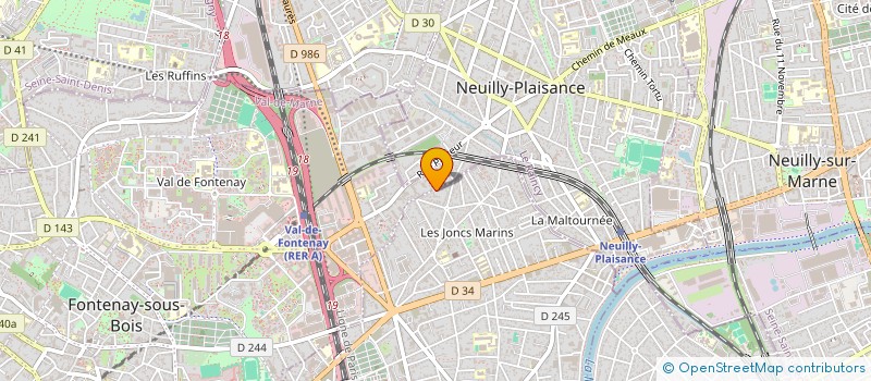 localisation de l'entreprise MOTO VILLAGE  LE PERREUX-SUR-MARNE