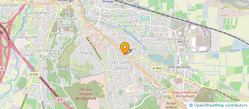 localisation de l'entreprise MOTOBOX 84 à ORANGE