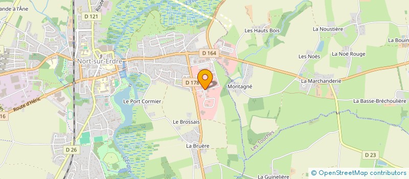 localisation de l'entreprise MOTOCULTURE 2 ROUES 44 à NORT-SUR-ERDRE