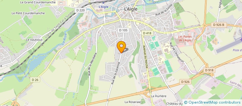 localisation de l'entreprise MOTOCULTURE AIGLONNE FAUDET à L'AIGLE