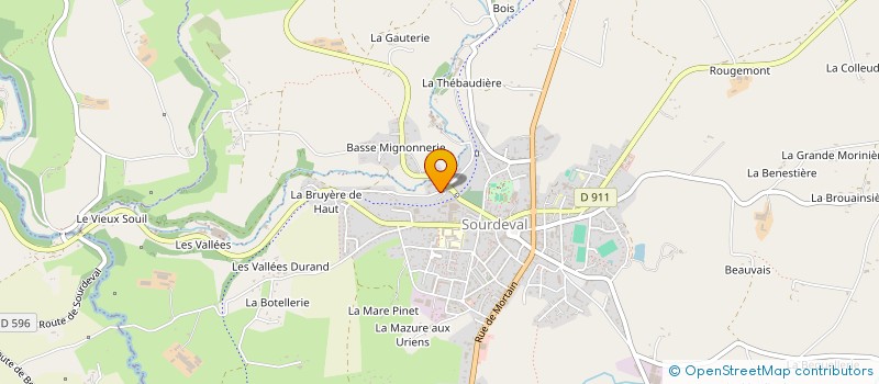 localisation de l'entreprise MOTOCULTURE DE LA SEE  SOURDEVAL