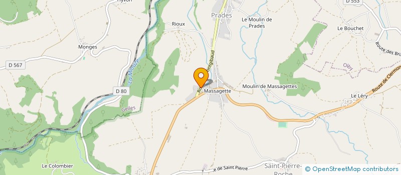 localisation de l'entreprise MOTOCULTURE DES VOLCANS à SAINT-PIERRE-ROCHE
