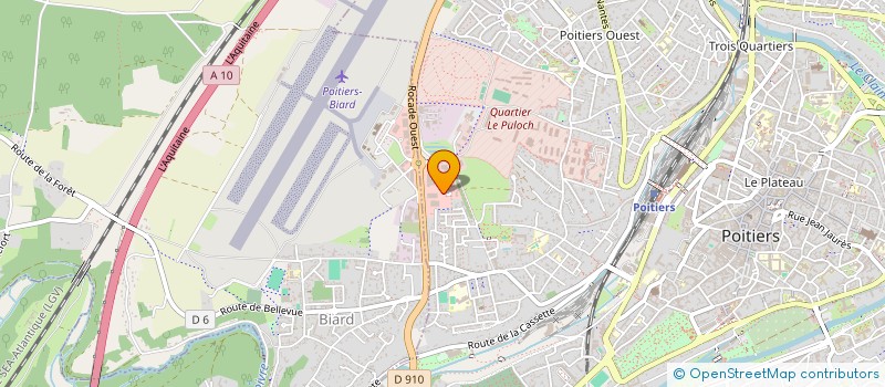 localisation de l'entreprise MOTOCULTURE-DISTRIBUTION MODERNE à POITIERS