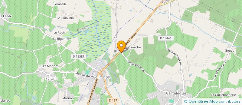 localisation de l'entreprise MOTOCULTURE DU BLAYAIS à CARTELEGUE