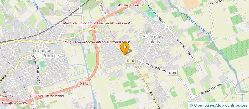 localisation de l'entreprise MOTOCULTURE PERNOISE à ENTRAIGUES-SUR-LA-SORGUE