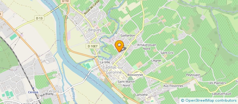 localisation de l'entreprise MOTOCULTURE RIGOT à CADILLAC-SUR-GARONNE