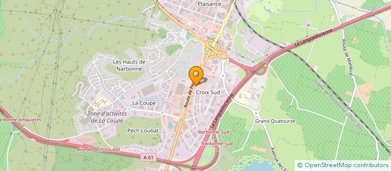 localisation de l'entreprise MOTOFOLIE  NARBONNE