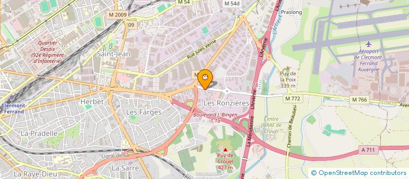 localisation de l'entreprise MOTOLAB à CLERMONT-FERRAND