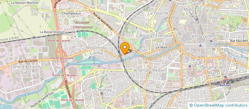 localisation de l'entreprise MOTOMAG à RENNES