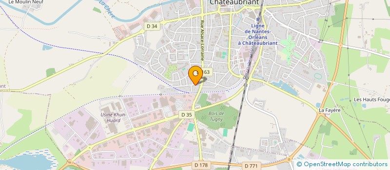 localisation de l'entreprise MOTOPHILE 44  CHATEAUBRIANT