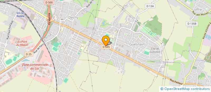 localisation de l'entreprise MOTOR  GUESNAIN