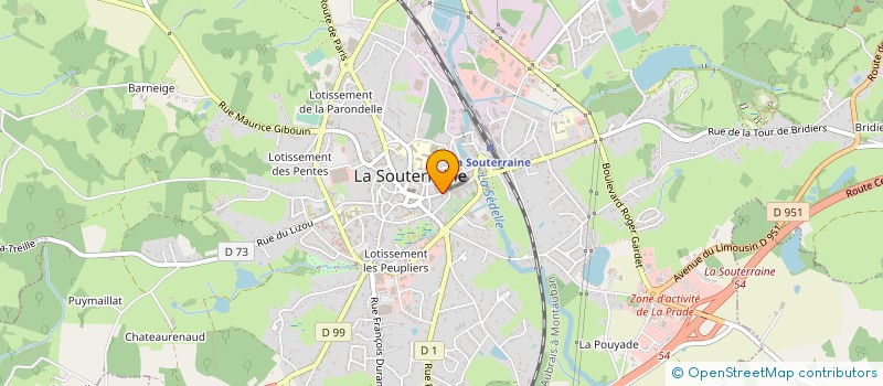localisation de l'entreprise MOTOR PLUS à LA SOUTERRAINE