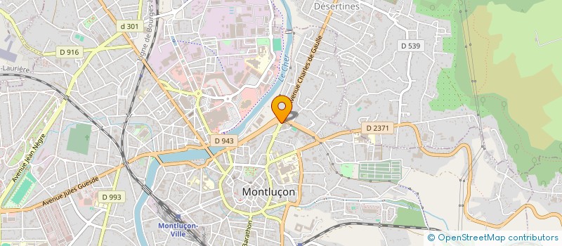 localisation de l'entreprise MOTORAMA à MONTLUCON
