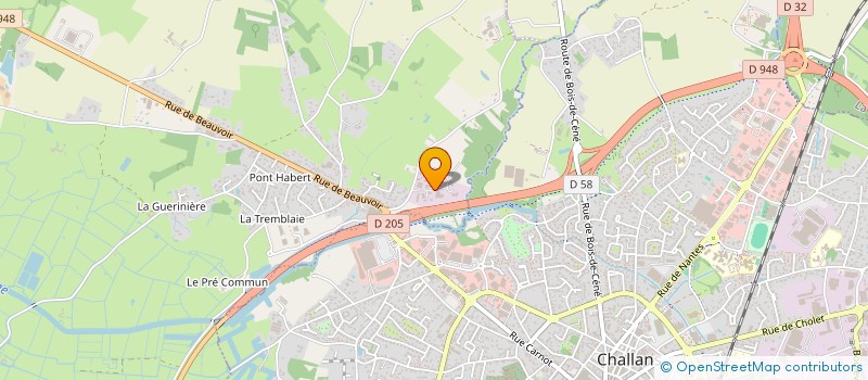 localisation de l'entreprise MOTORBIKE CHALLANS à SALLERTAINE